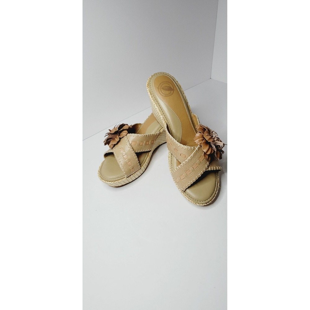 NURTURE WEDGE SANDALS SLIDES WOMENS SHOES SIZE 9.5 MYRTLE G8
